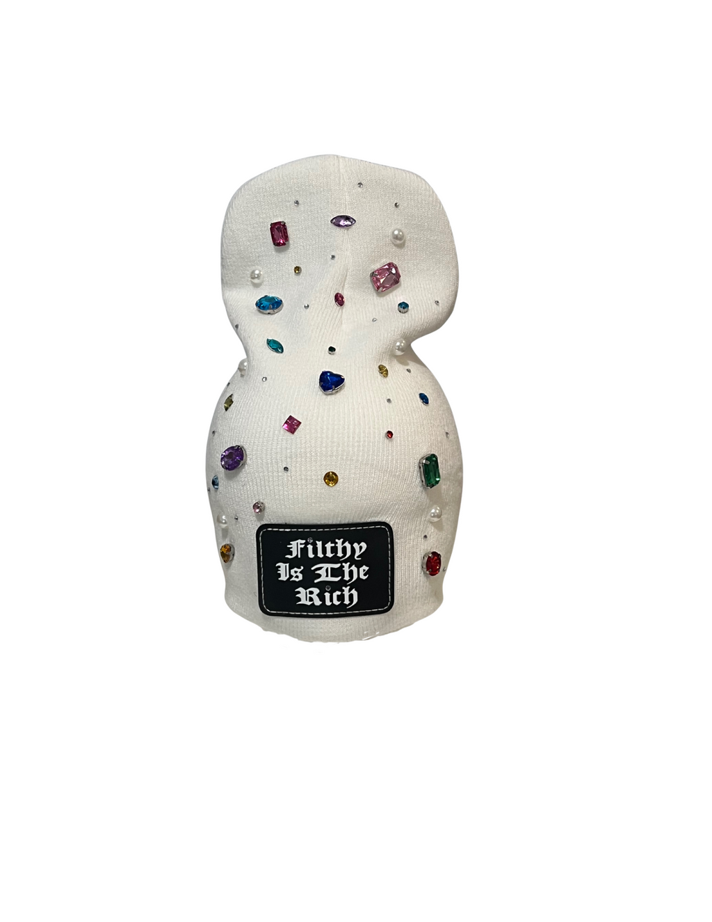 Filthy Is The Rich Multicolor Stone Beanie
